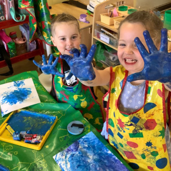 Children painting