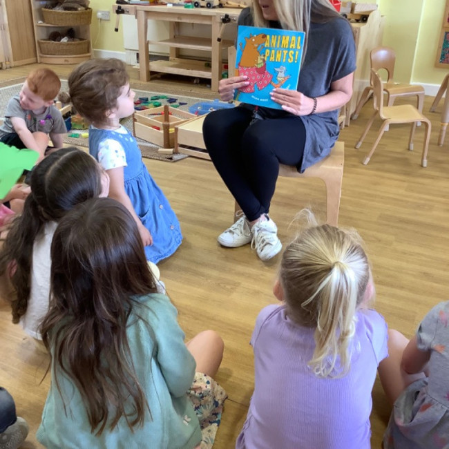 Children listening to a talk