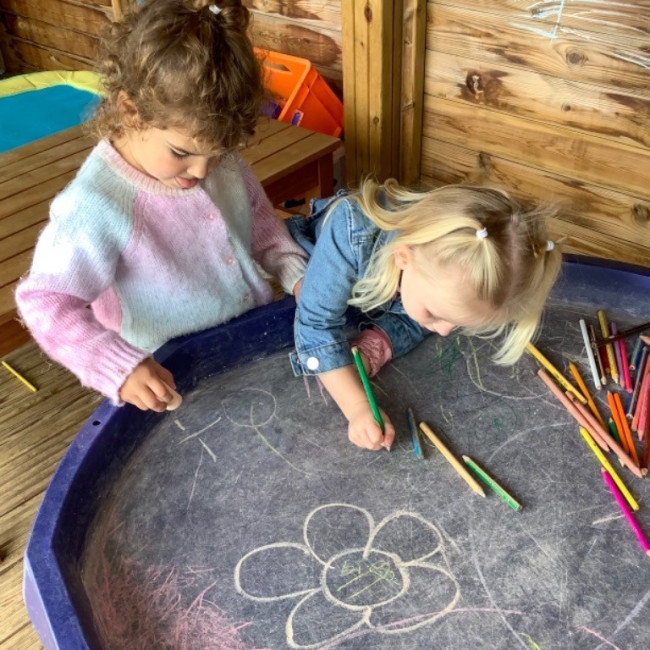 Children drawing