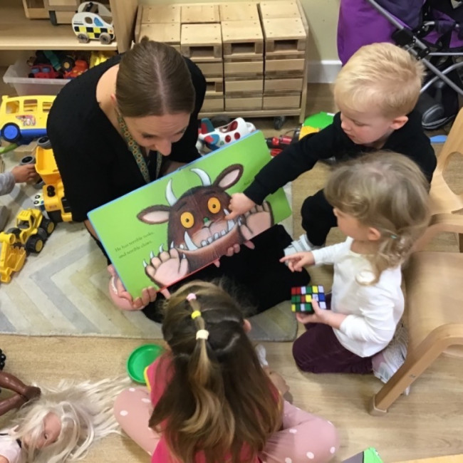 Children reading a book