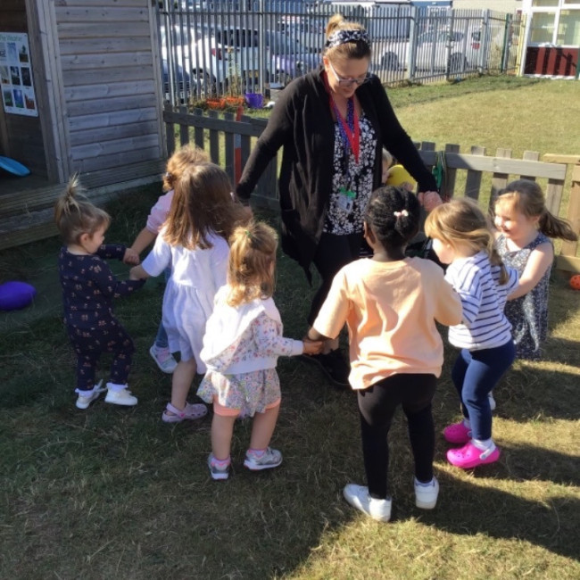 Children playing outside