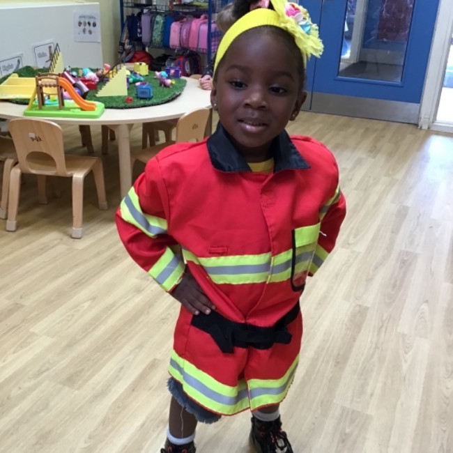 A child in fancy dress