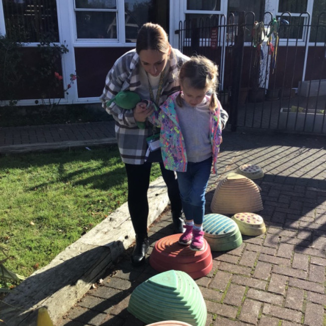 Children playing outside