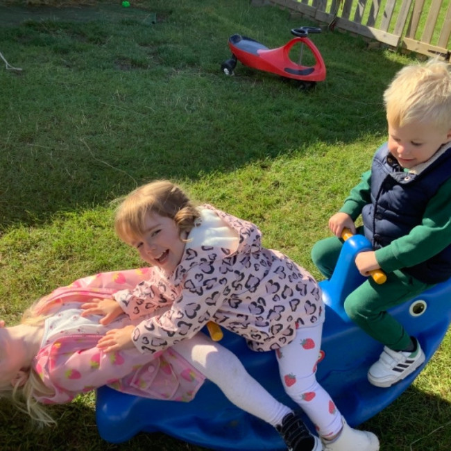 Children playing outside