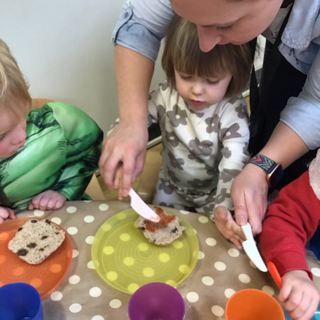 Children cooking