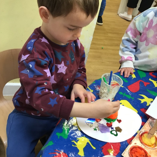 Children painting