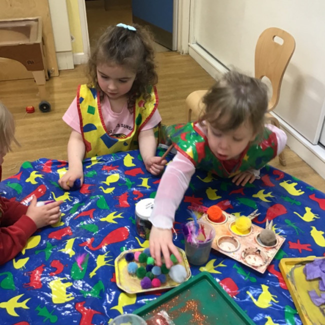Children painting