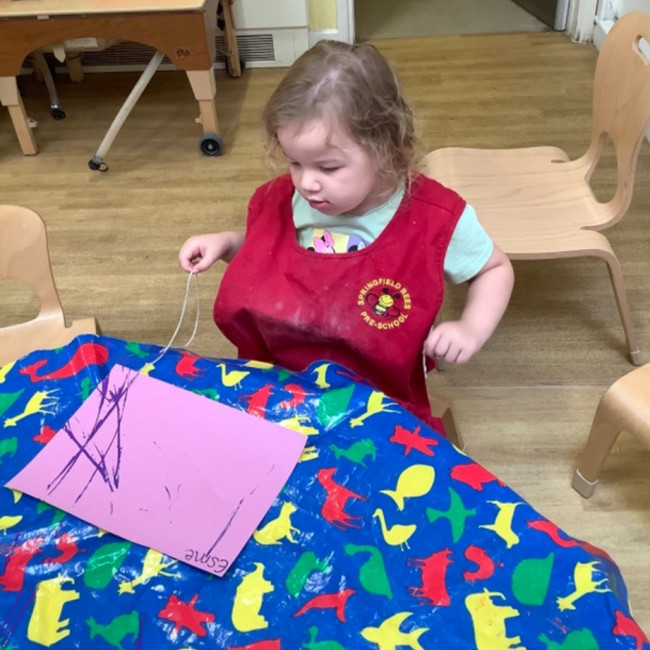 Child painting