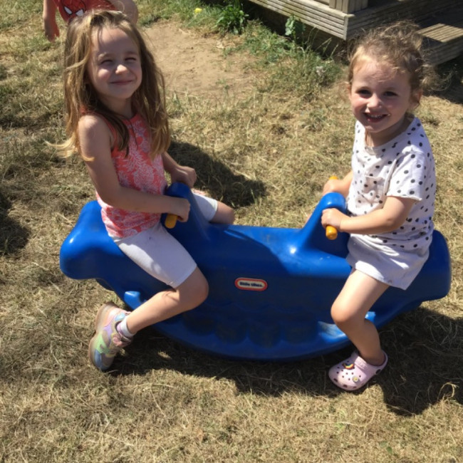 Children playing outside