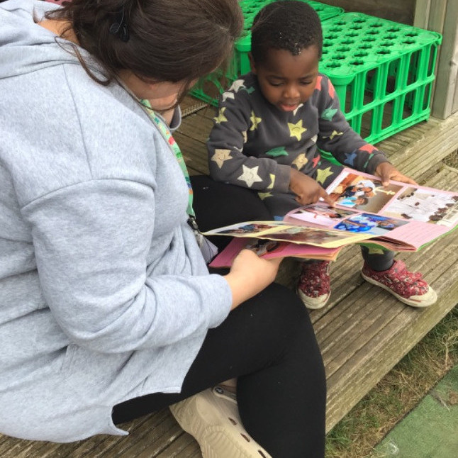 Child and their teacher