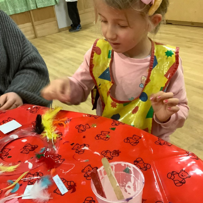 Child painting