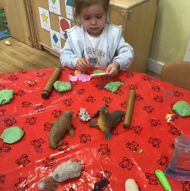 Child playing. 