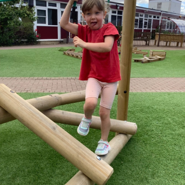 Child playing. 