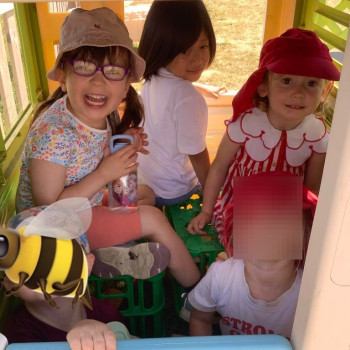 Children playing outside 