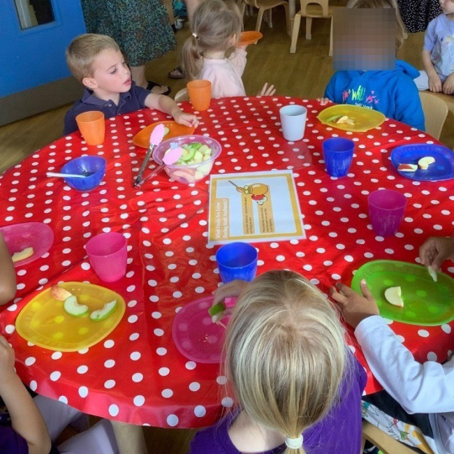 Children eating 