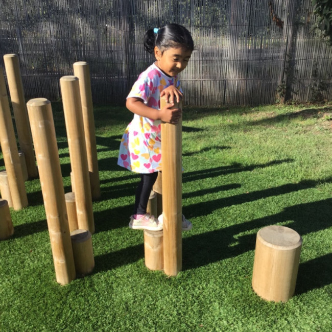 A child playing outside 