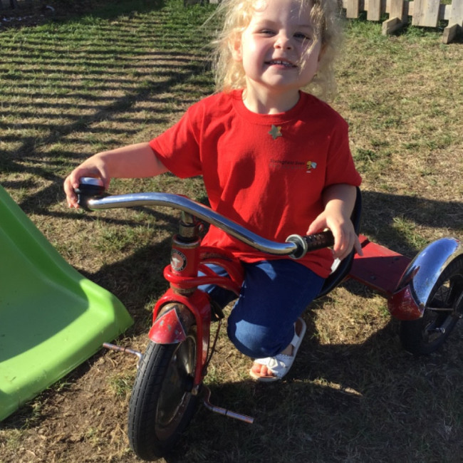 Child on the trike 